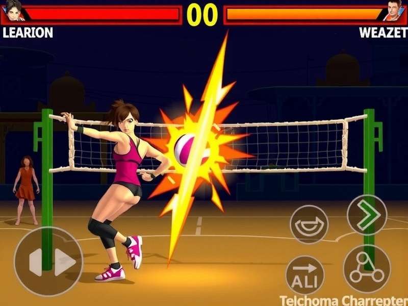 Mahal Volley Thunder Gameplay - Multiplayer Match Mahal Volley Thunder Gameplay Screenshot